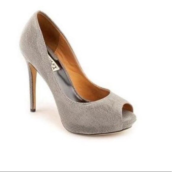 Badgley Mischka Drama II black platform shoes - Picture 4 of 6